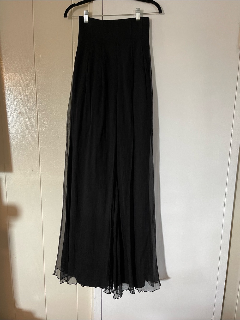 ALO Yoga Black Sheer Flare Pants